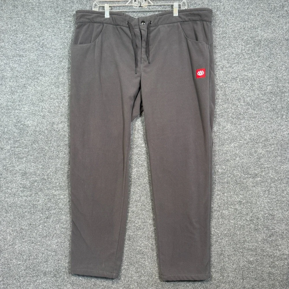 686 Smarty 3-in-1 Snowboarding Fleece‎ Pants Zip Liner Only Mens 2XL XXL Gray